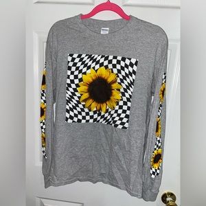 Sunflower Checkered Long Sleeve Tee